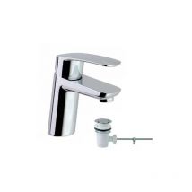 Ramon Soler - Waschtischmischer 'New fly', Höhe 151mm, mit Ablaufgarnitur.