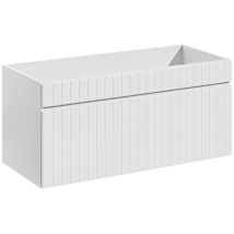 Waschtischunterschrank 100cm Zelie Mit 1 Schublade, Weiß