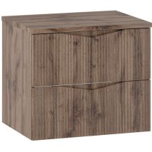 Waschtischunterschrank 60.6cm Tao Mit 2 Schubladen, Holzoptik