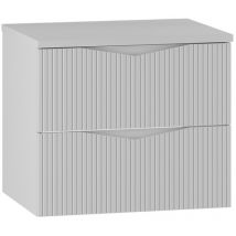Waschtischunterschrank 60.6cm Tao Mit 2 Schubladen, Weiß