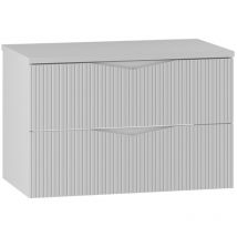 Waschtischunterschrank 80.6cm Tao Mit 2 Schubladen, Weiß