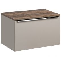 Waschtischunterschrank 80cm Éros Mit 1 Schublade, Taupe