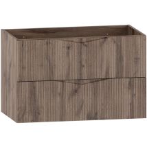 Waschtischunterschrank 80cm Tao Mit 2 Schubladen, Holzoptik