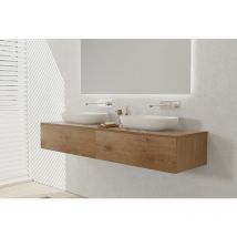 Waschtischunterschrank Bernstein TLB170 170x48x28 cm Eiche struktur