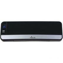 Niklas - Waser de mur électrique avec distributeur en céramique et télécommande 2000W ptc Split Elegant Black - Black