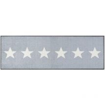 Wash+dry - Paillasson stars 60x180 gris tissé motif enfant