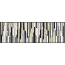 Paillasson MIKABO 75x120 naturel tissé motif géométrique