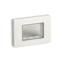 Wasserdichte abdeckung ip55 3 module white eikon, arke und plana. 14943.01