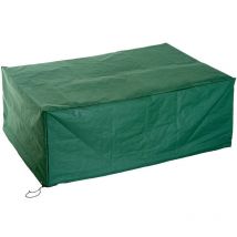 Jusch - Wasserdichte Schutzhülle für rechteckige Gartenmöbel 210L x 140B x 80H cm grün