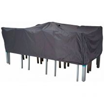 Wasserdichtes Abdeckungsblatt für rechteckige Tische für den Außenbereich - 310x130x60 cm.