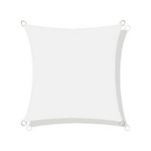 Wasserdichtes Nylon-Sonnensegel 3x3 m weiß