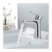 Aihom - Wasserhahn Bad chrom Badarmatur Einhebel Mischbatterie Bad Waschtischarmatur Einhandmischer Waschtisch Armatur für Badezimmer