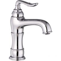Paulgurkes - Wasserhahn Nostalgie Einhandmischer Retro Mischbatterie Chrom
