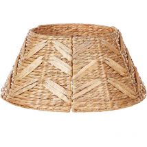 Beliani - Water Hyacinth Handmade Christmas Tree Cover Trunk Round Collar 60 cm Boho Xmas Accessories Indoor Natural Sapin