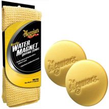 Water Magnet Drying Towel + 2x Soft Foam Applicator Pads
