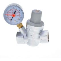 Goshe - Water Pressure Reducing Valve 3/4' Female for 22mm Pipe with Gauge