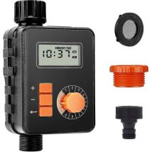 Water Timer, Programmable Garden Irrigation Watering Timer, Lawn Tap Hose Sprinkler Timer With Large Lcd Screen, Rainwater Sensor, Auto/manual Mode, r