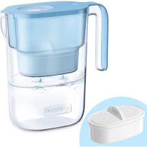 Waterdrop Filtre à Eau Elfin pour Réfrigérateur avec Filtre 3 Mois, 2.5L, Réduit le Fluorure, le Chlore et Plus Encore, Certifié NSF, Sans BPA, Bleu