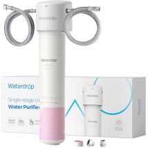 Waterdrop - Système de Filtre à Eau Sous Évier pour les Soins du Visage, Eau Douce, Baisse du tds, Enrichi en Strontium, Réduit 99,9% de la Baçtёria,