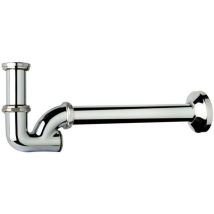 Sifone a "U" 1" in ottone cromato – Idraulica riscaldamento – Materiale: Ottone cromato