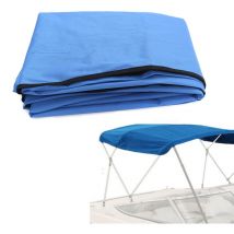 Lifcausal - Housse de bateau imperméable et résistante aux uv, auvent de yacht en toile avec fermeture éclair sans cadre, convient pour 3 arcs de 73