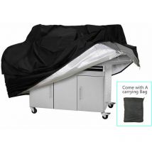 Lucky-88 - Waterproof bbq Grill Cover,UV Resistant Gas Grill Cover,Durable and Convenient,Rip Resistant,Black Barbecue Grill Covers,(170X61X117CM)