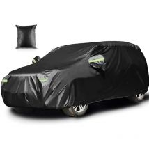 Ikodm - Waterproof Car Cover Sun Snow Dust Windproof Universal Size (4.85 1.9 1.85m/ suv /210T Black)