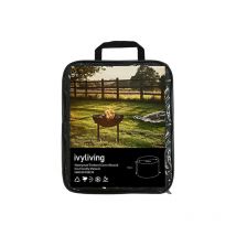 Ivyline - Waterproof Firebowl Cover (Round) in Eco - friendly Material - L58 x W58 x H60 cm - Grey