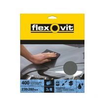 Flexovit - Watepoof Sanding Sheets 230 x 280mm Fine 400G (3) FLV26303