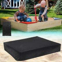 Waterproof Sandpit Cover, 120 x 120 x 20cm Sandpit Cover, Waterproof Dustproof Cover with Drawstring for Sandpit, Swimming Pool, Garden