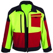Watex - Softshelljacke ForestJack Red,Gr.M,rot/anthrazit/gelb