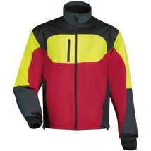 Watex - Stretchjacke Forest Jack Red Gr. l leuchtgelb-rot-grau