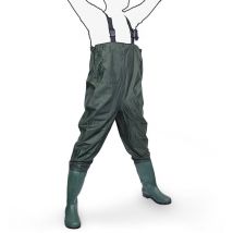 Wathose - Gr. 45 Fladen Anglerhose Angelhose Watstiefel Anglerstiefel pvc Nylon Gummihose - Bituxx