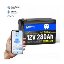 LiFePO4 12V 280Ah Deep-Cycle Lithium-Batterie – Kompaktes Design, 200A bms & Kälteschutz – Über 15.000 Ladezyklen – Ideal für Wohnmobile &