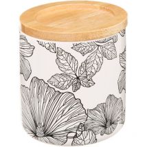 Wattepott blackflora schwarz und weiß - 5five