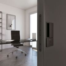 AGB - Wave Puerta Batiente Ciego Blanco Opaco - wave - Juego de manillas para puertas batientes de interior