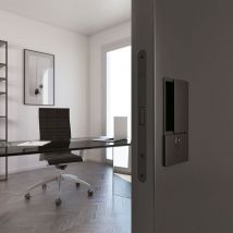 AGB - Wave Puerta Batiente Cilindro Negro Opaco