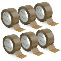 930707 - Nastro Adesivo Per Imballaggio, Silenzioso, In Polipropilene, Spessore 28 Micron, Larghezza 50 Mm, Lunghezza 66 M, Confezione Da 6 Rotoli - 