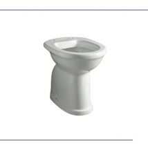 Incanthoo - wc a Terra Filo Muro Per Disabili Con Brida - Scarico a Parete - Senza Sedile Coprivaso