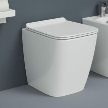 Wc A Terra Senza Brida The Artceram "a16" Bianco Lucido
