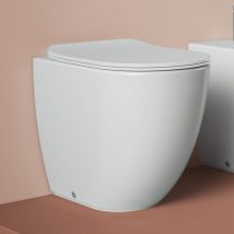 Wc A Terra Senza Brida The Artceram "file 2.0" Bianco Lucido