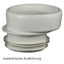 WC-Anschlussstutzen, Dichtungsmanschette für Rohr ø 100 mm, elastisch, exzentrisch