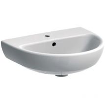 Lave-mains 50 cm blanc brillant Geberit Selnova - Avec Demi