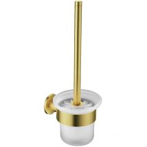 WC-Bürste mit Halterung Gold gebürstet