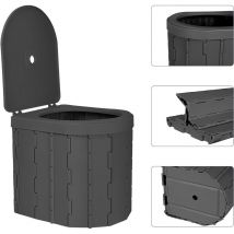 Sifree - wc Camping Pliables, Toilettes Pliantes Portables avec Couvercle, Charge Max 120 kg pour Voyage, Pêche, Randonnée, Rmbouteillages, Unisexe