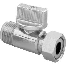 WC-Hahn gerade Verchromt freie mutter - male 3/8 el x 3/8M