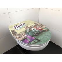 WC-Stitz Toilettendeckel Toilettensitz Italia Dolce Vita - Adob