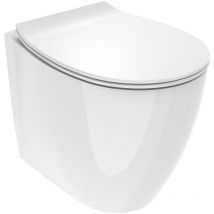 Ercos - wc sur pied blanc brillant profondeur 52 cm avec abattant SoftClose Kite kitbcktelvaso