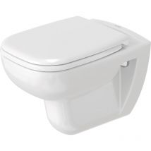 Wc suspendu Duravit D-Code sans bord de rincage, blanc