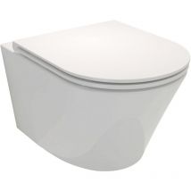 Jacob Delafon - wc suspendu sans bride Rodin+ avec abattant